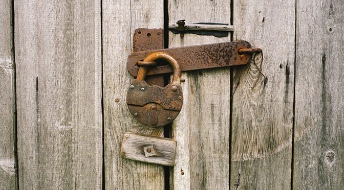 locks on a closed door