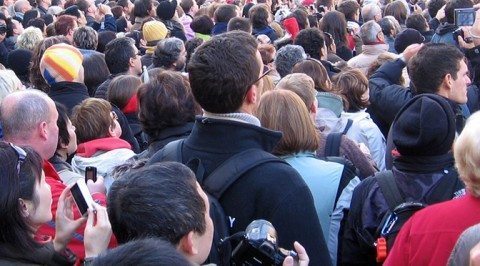 Mass of people