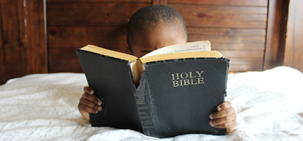 A boy and his Bible